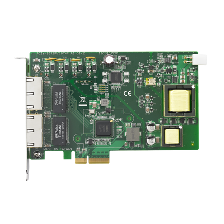 4-포트 PCI Express GbE PoE 통신카드